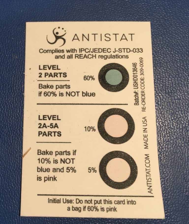 Moisture Sensitivity Levels and Baking PCBs and SMT Parts